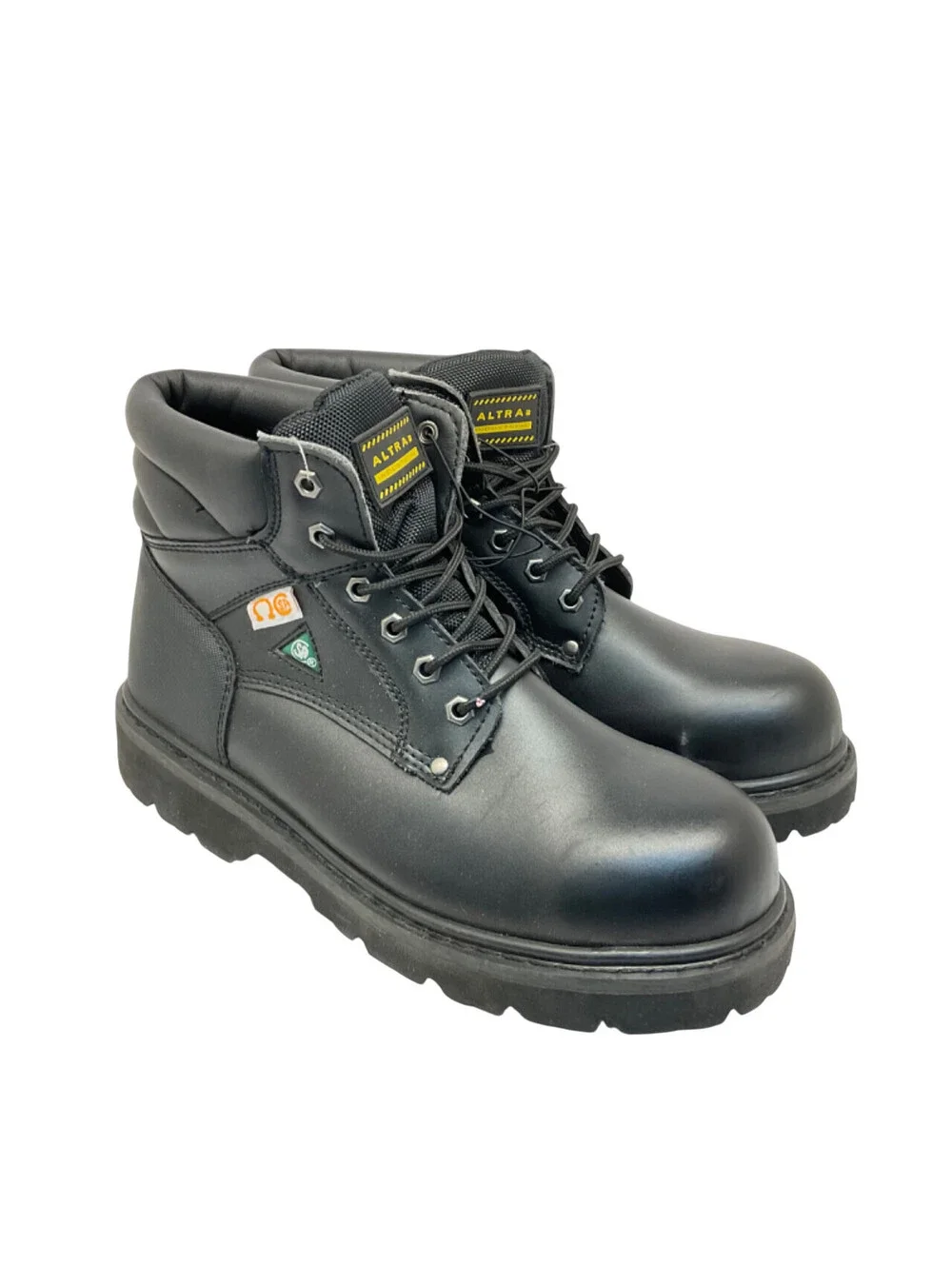 Altra Industrial Men’s 6” Work Boots MC190999 Black Leather Size 11M